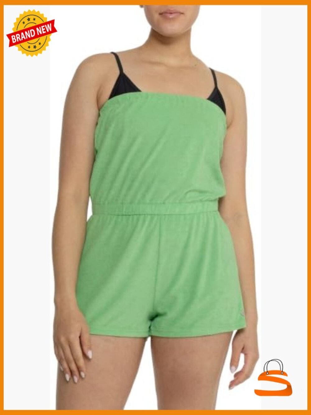 UPF 50+ Quick-Dry Stretch Romper Beach Cover Up Jumpsuit